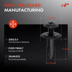 30Pcs Nylon Splash Shield Retainer Clips for Nissan
