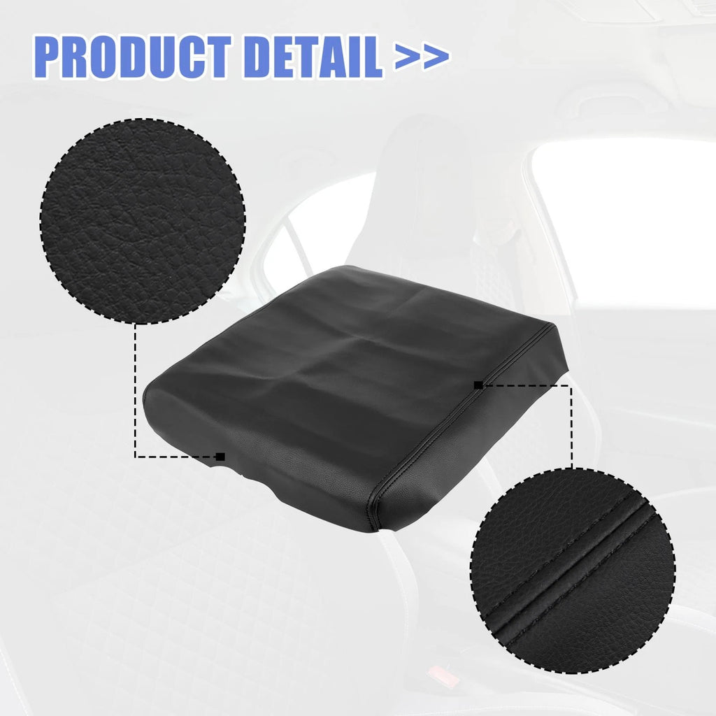 Center Console Lid Armrest Cover for Nissan Titan (2004–2014) Black