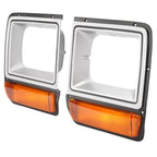 Headlight Bezel Pair for Dodge D/W Pickup Truck (1986–1990)