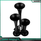 3 Trumpet Train Horn Kit for Truck Van Car Boat (Electric Air Horn 150db)
