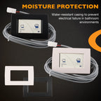 Toilet Wall Switch with Cover for Thetford Tecma Silence Plus