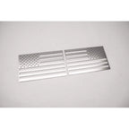 2pc Polished Stainless Steel Flag Emblems - American Car Craft