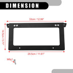 Set of 2 Front License Plate Frames for Ford Bronco (2021–2022) Aluminum Black