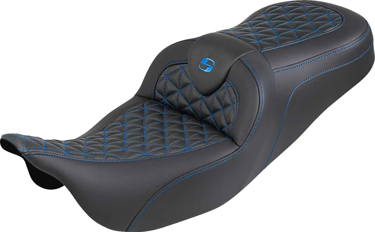 SADDLEMEN RoadSofa Tri Gripper Seat for Harley Davidson (2014–2023)