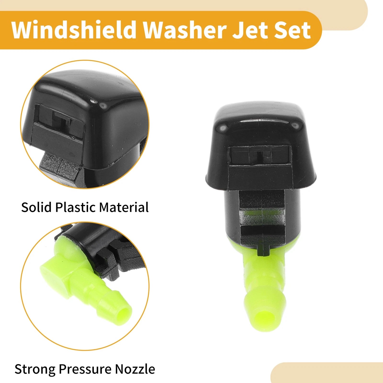 Windshield Washer Nozzle Kit for Ford Edge (2011–2014) No.BT4Z17603A, Gaskets