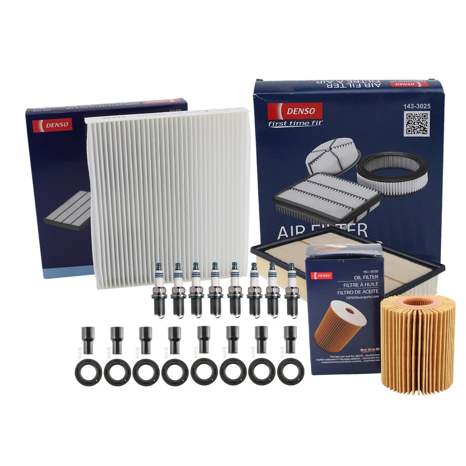 Denso Tune Up Kit 8 Spark Plugs & Boots for Lexus GX460 (2010–2023)
