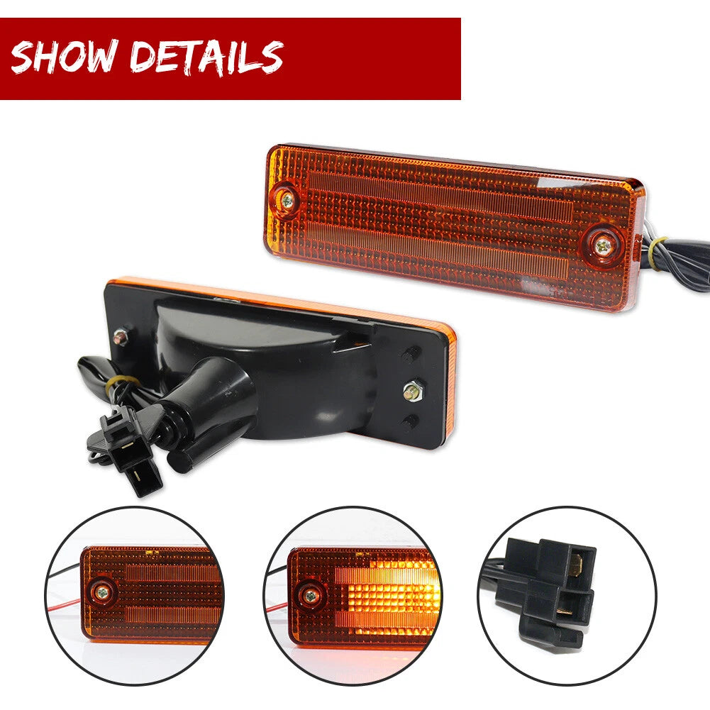 Amber Front Turn Signal Lights for Mazda 323 626 Pickup (1983–1993)