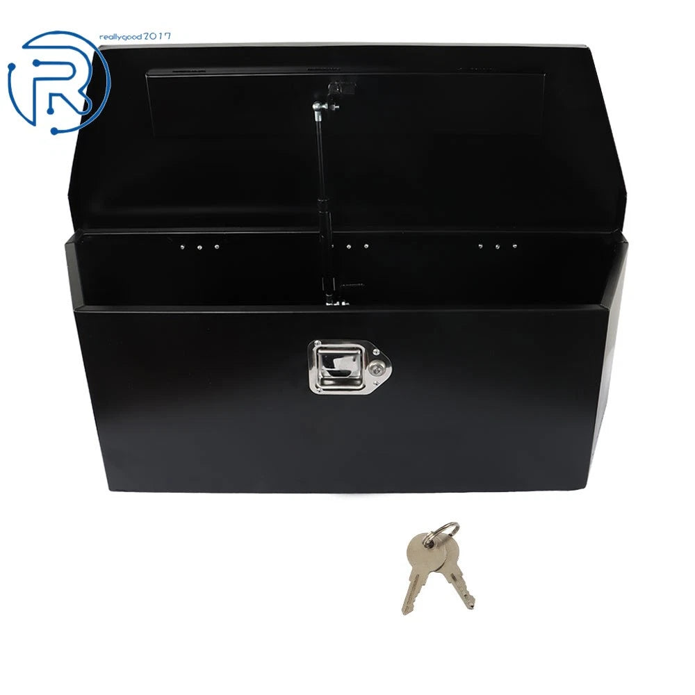 Truck Tongue Tool Box for Flatbed Trailers (35" x 12.2" x 11.8") Black