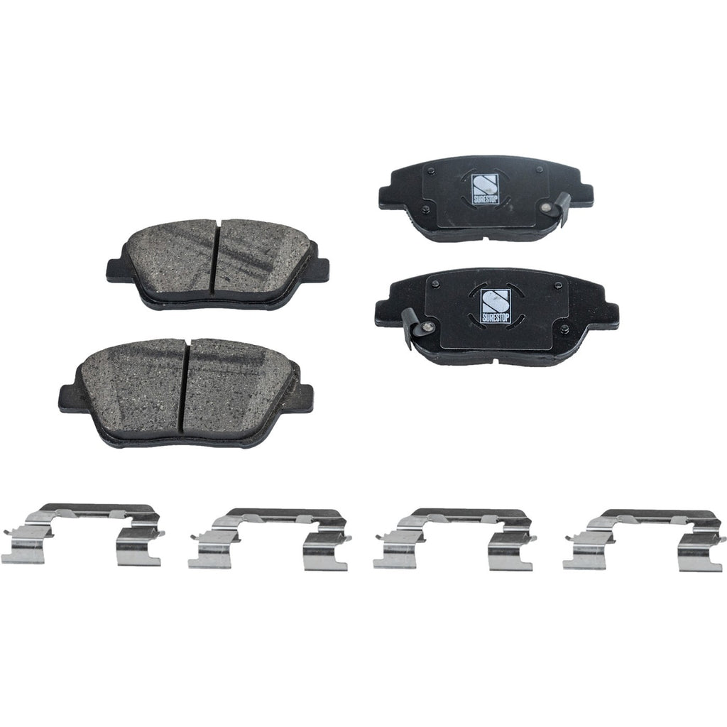 Set of 4 Ceramic Brake Pads for Hyundai Sonata (2009–2015)