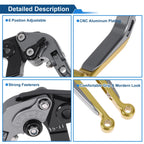 Adjustable Brake Clutch Lever for Honda X11 (1999–2002) Titanium Gold Tone