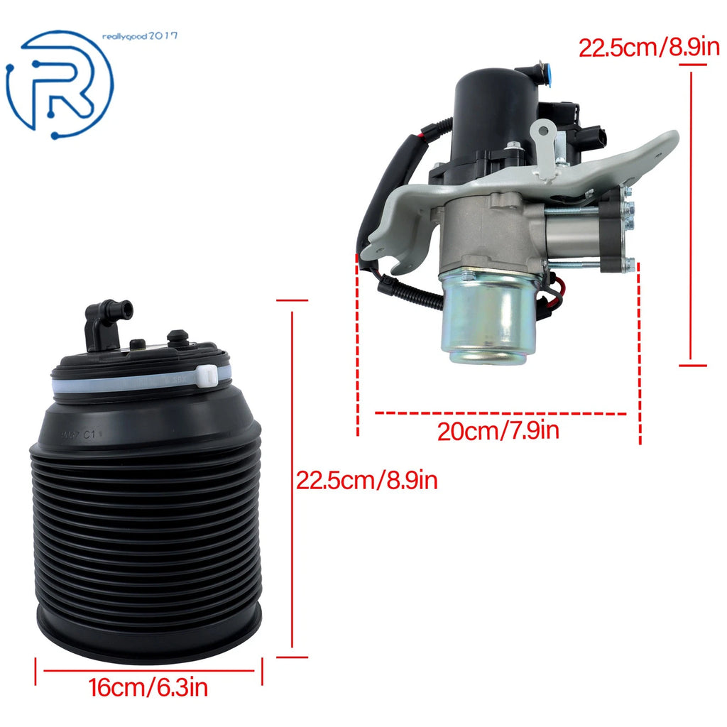 Air Suspension Spring Bag & Compressor for Toyota Sequoia (2005-2007)