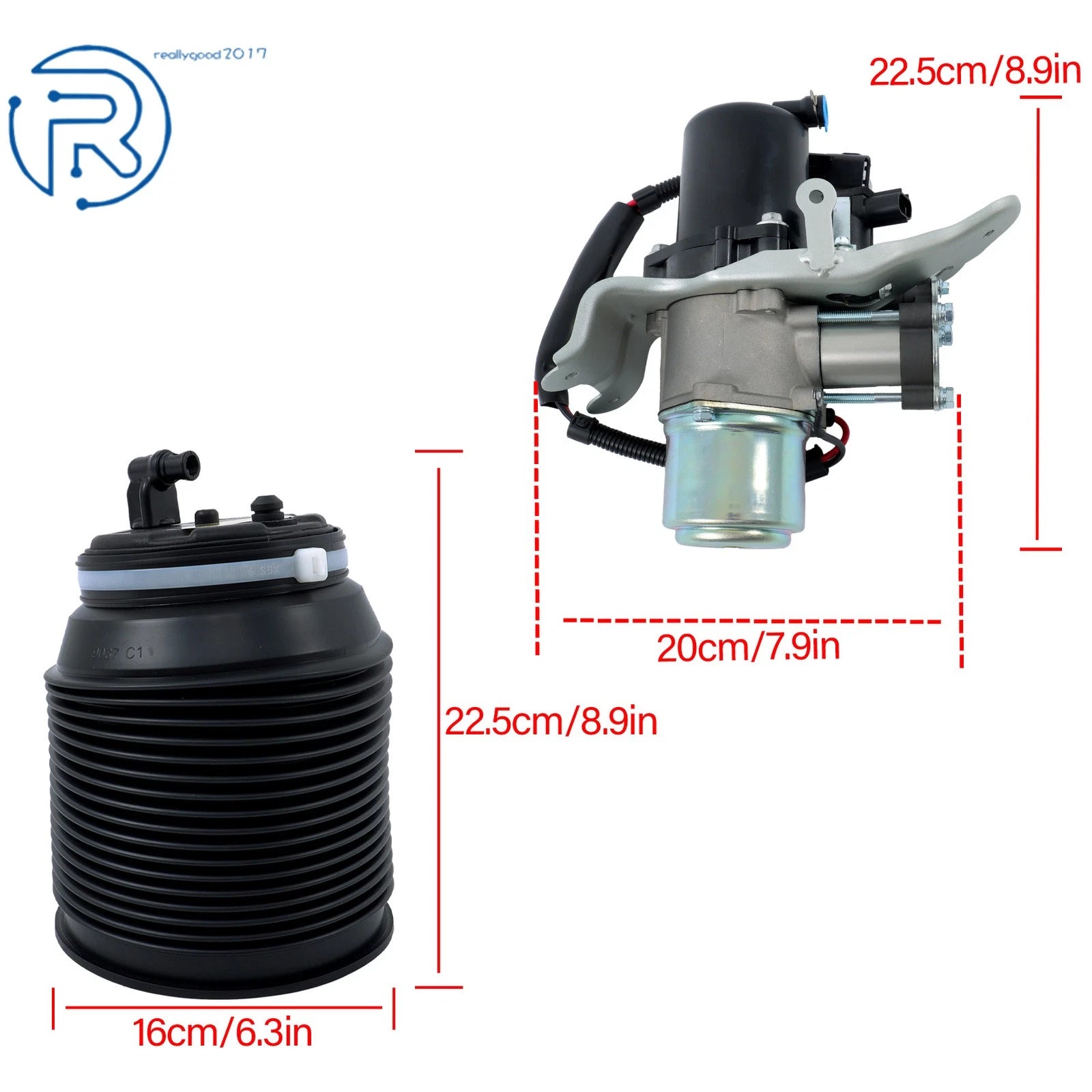 Air Suspension Spring Bag & Compressor for Toyota Sequoia (2005-2007)