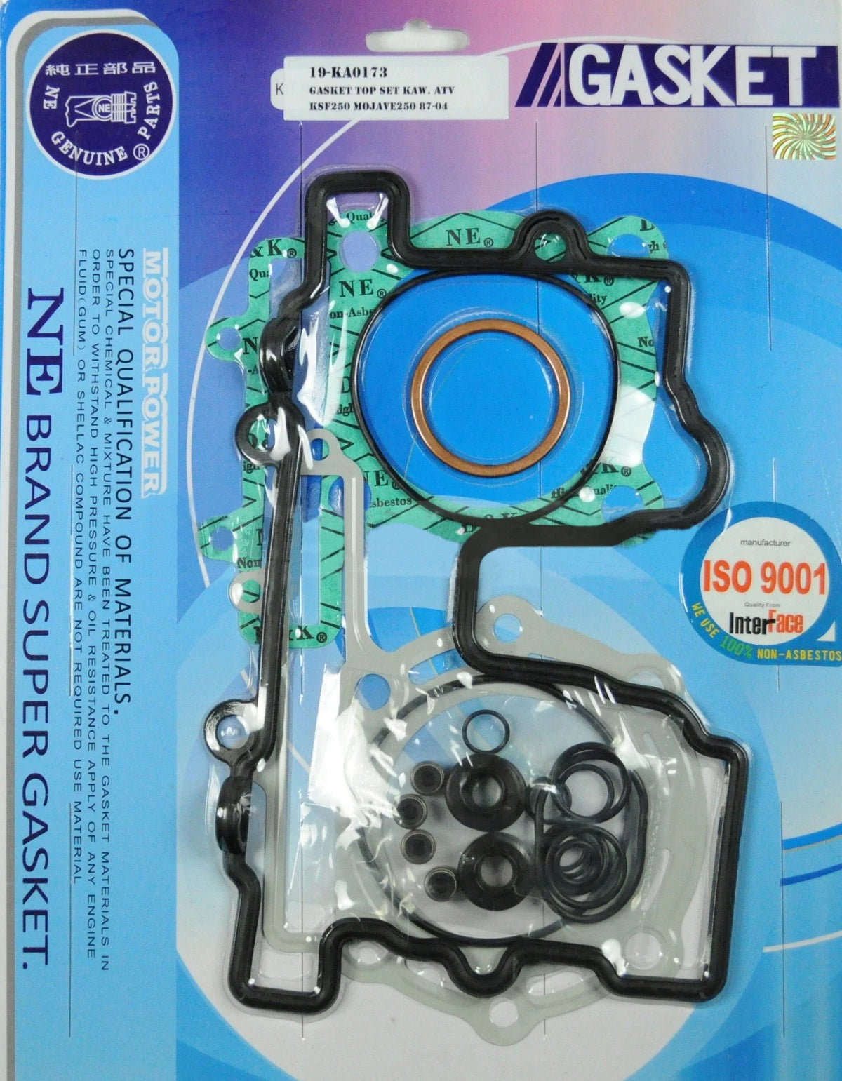 Top End Rebuild Head Gasket Kit for Kawasaki KSF 250 Mojave (1987–2004)
