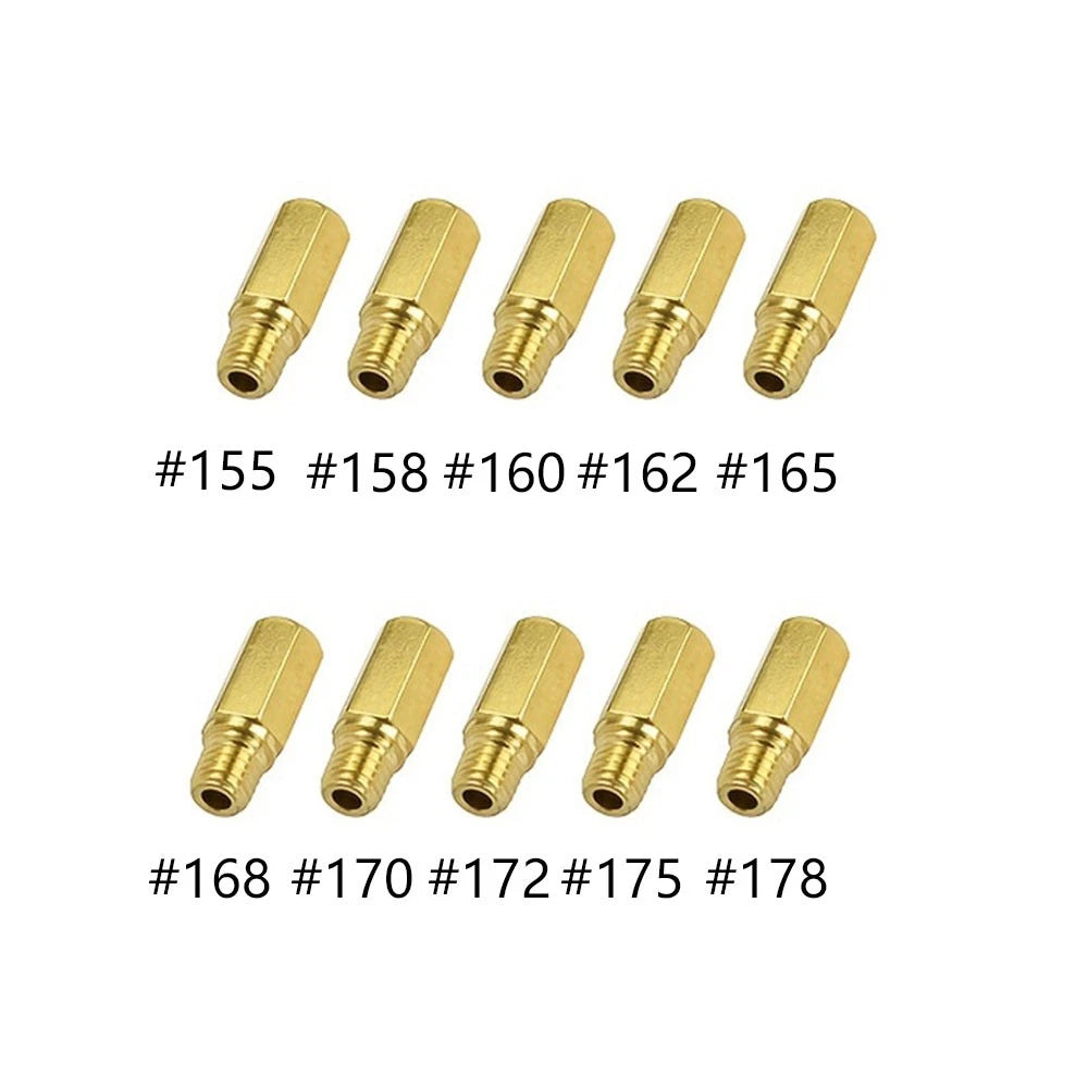 10Pc Carburetor Jet Kit for Keihin PWK OKO CVK (155-178)