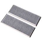 2X Activated Carbon Cabin Air Filter for Audi A6 Quattro (2005-2011)