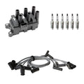 Set of 6 Denso Ignition Coil Wires & NGK Spark Plugs for Taurus Sable (V6)