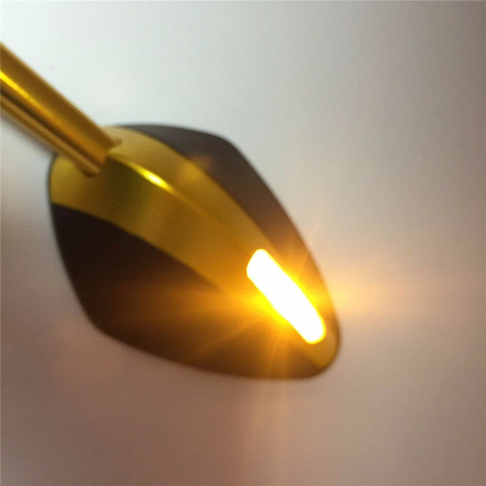 2X Anti-Glare Motorcycle Rearview Mirrors 8mm 10mm for Honda Suzuki Kawasaki KTM