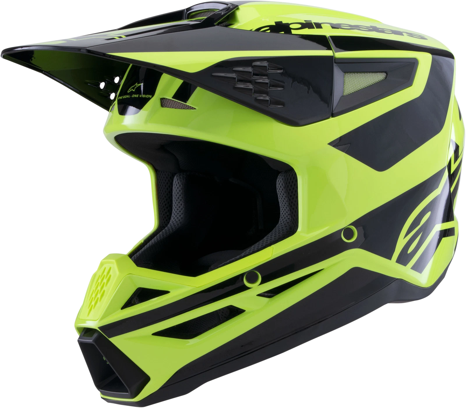 Alpinestars SM3 Off-Road Helmet for (Small, Yellow Fluo/Black) 8301026-5011-S