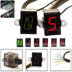 Motorcycle Gear Display Indicator Light N-5 Speed Shift Level Gauge Universal