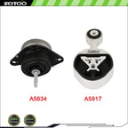 2X Engine Motor Trans Mount for Ford Explorer L4 2.3L (2016–2019) 3247 3480