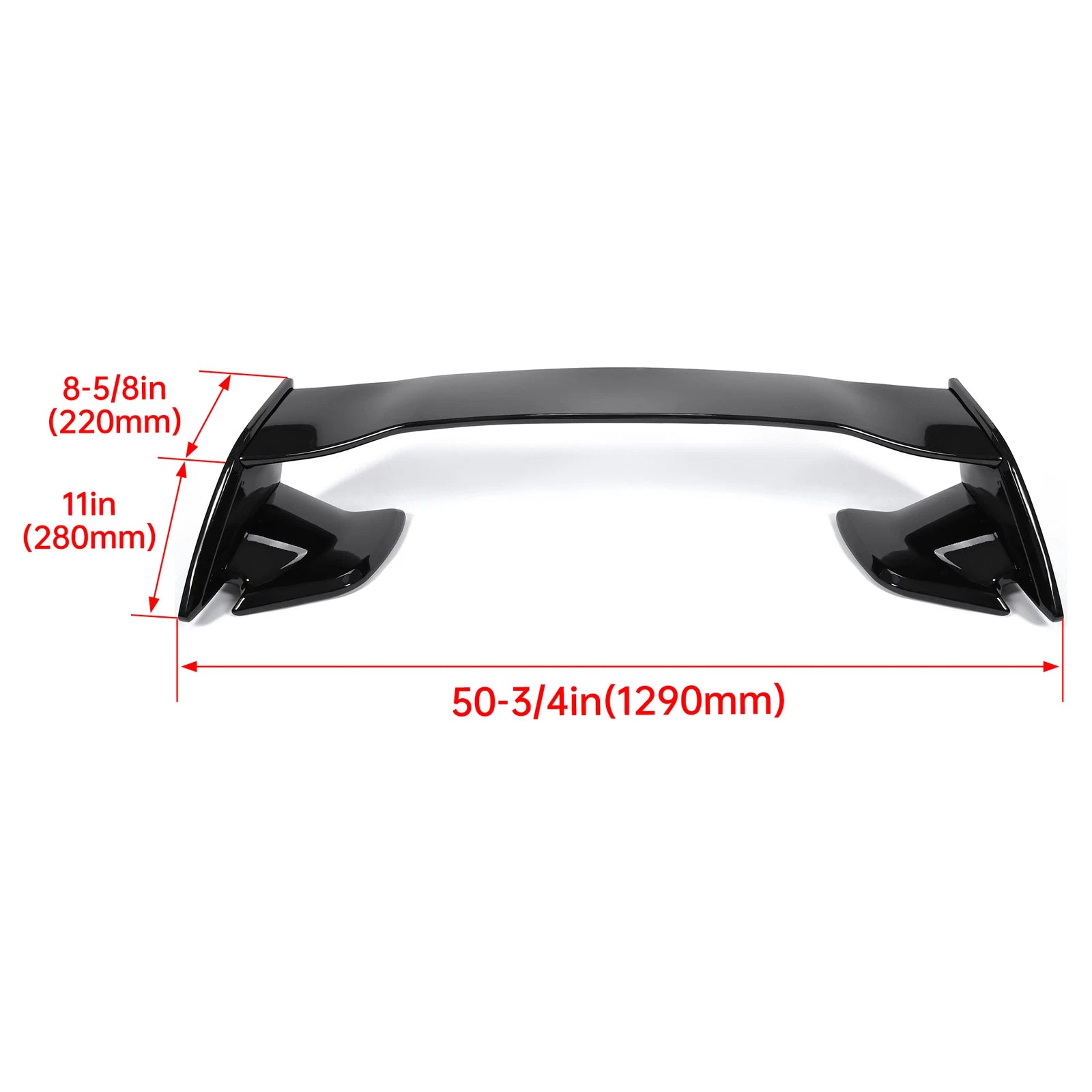 Rear Trunk Spoiler Wing for Subaru WRX STI (2015–2021) Glossy Black JDM Style
