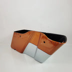 Left Saddlebag for Harley FLHTK Electra Ultra Glide (2014) Amber Whiskey/Silver