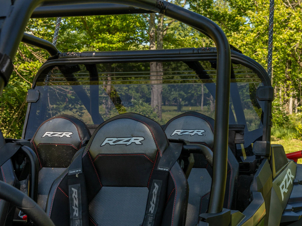Dark Tint Polycarbonate Rear Windshield for Polaris RZR XP Turbo S (2018–2023)
