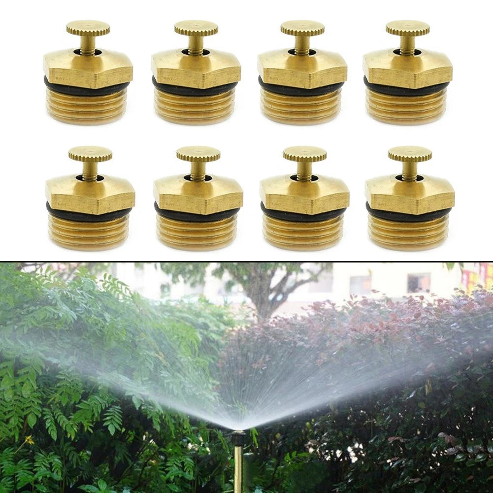 8X Adjustable 360 Degree Brass Sprinkler Heads for Garden Irrigation