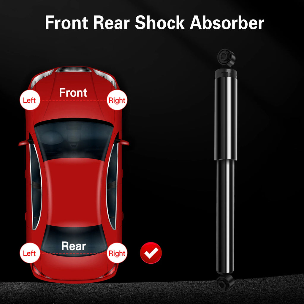 Rear Shock Absorbers Pair for Chevrolet Silverado 1500 GMC Sierra 1500 (2007-2019)