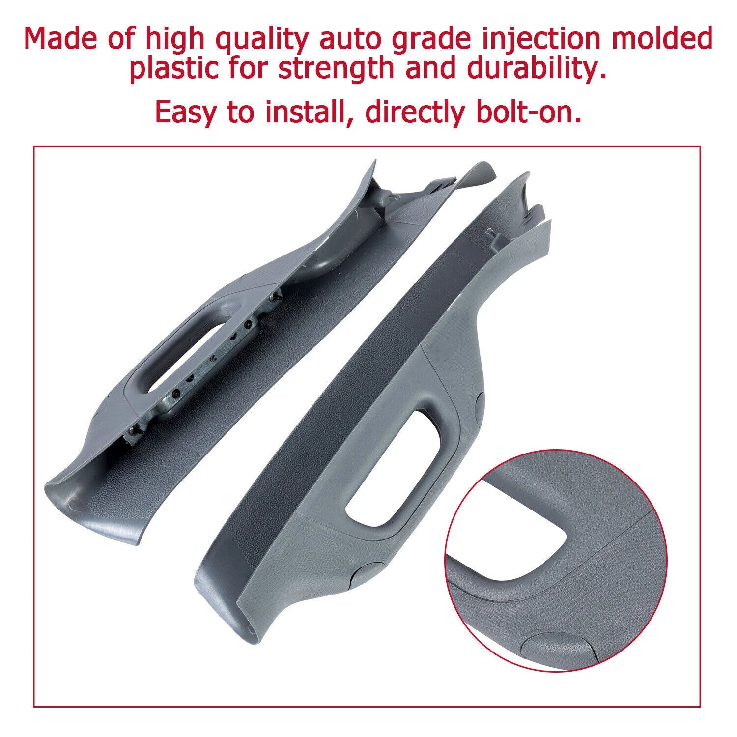 Set of 2 A Pillar Handle Trim for Ford F250 F350 F550 (2011–2016)