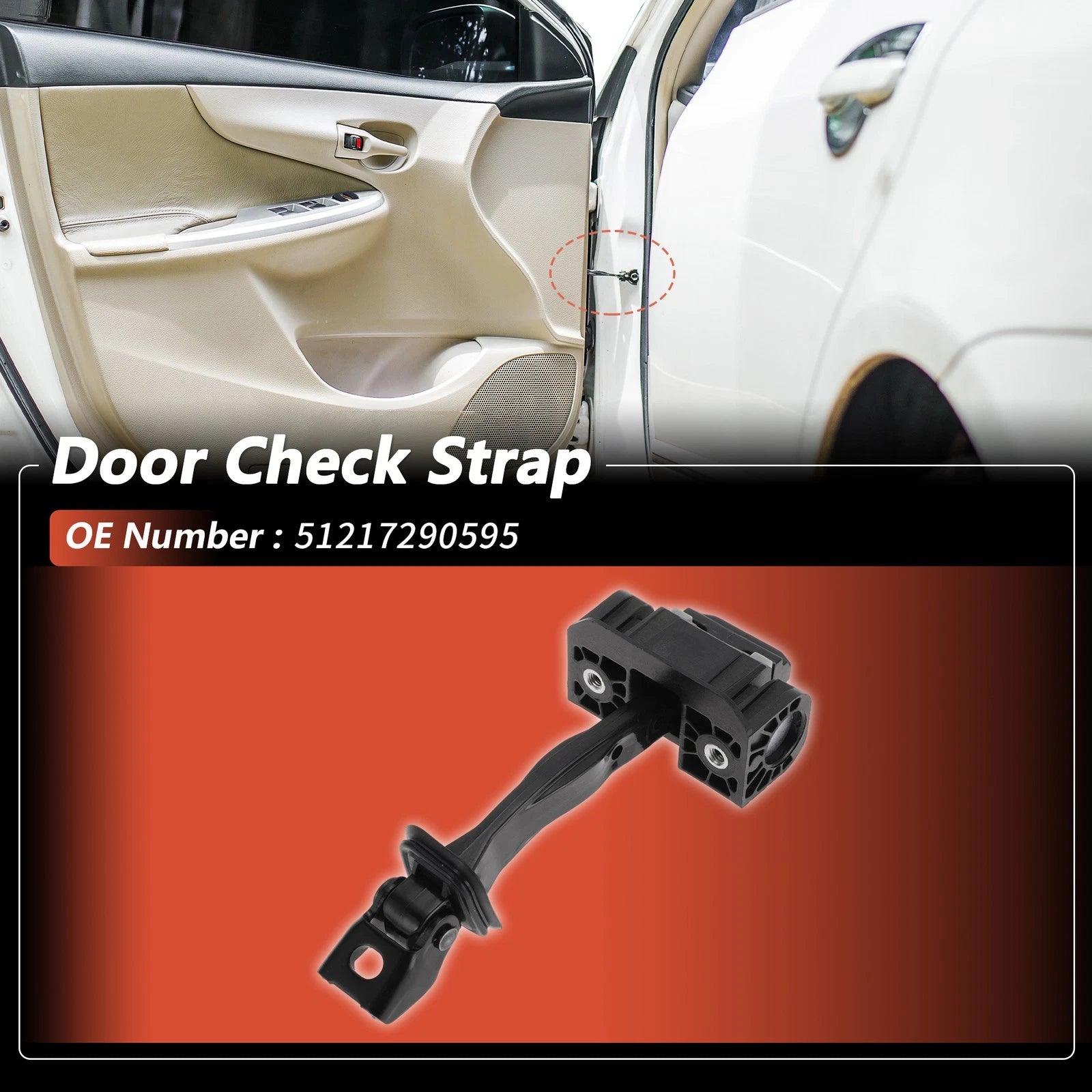 Front Door Check Strap for BMW X6 (2015–2019) No.51217290595