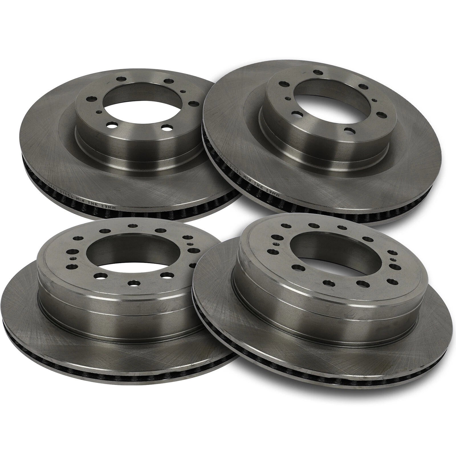 Set of 4 Brake Rotors for Toyota 4Runner GX460 (2010–2018)