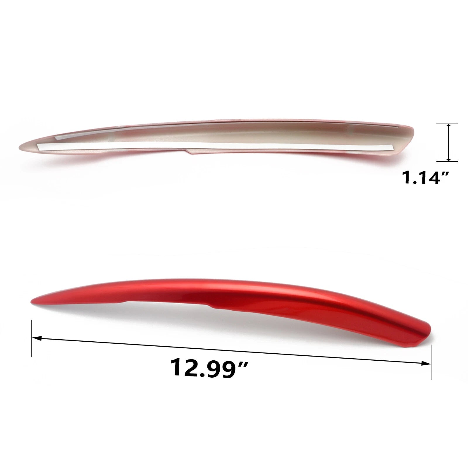 Rear Bumper Reflector Cover Trim for Honda Civic 2016-2021 (Red)