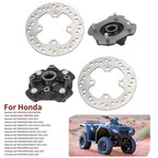 Set of 2 Wheel Hubs + Brake Disc for Honda Rancher 420, Foreman 500, 520