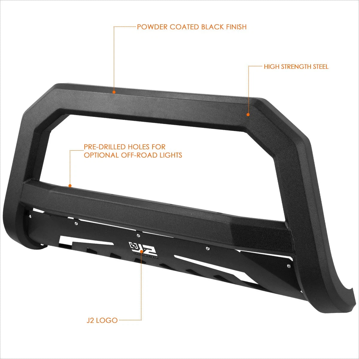 J2 Carbon Steel Bumper Bull Bar Protector for Ram 1500 (2009–2024)