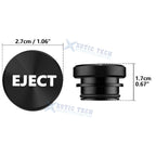 EJECT Cigarette Lighter Plug Cover for Black Alloy (12V-12V)