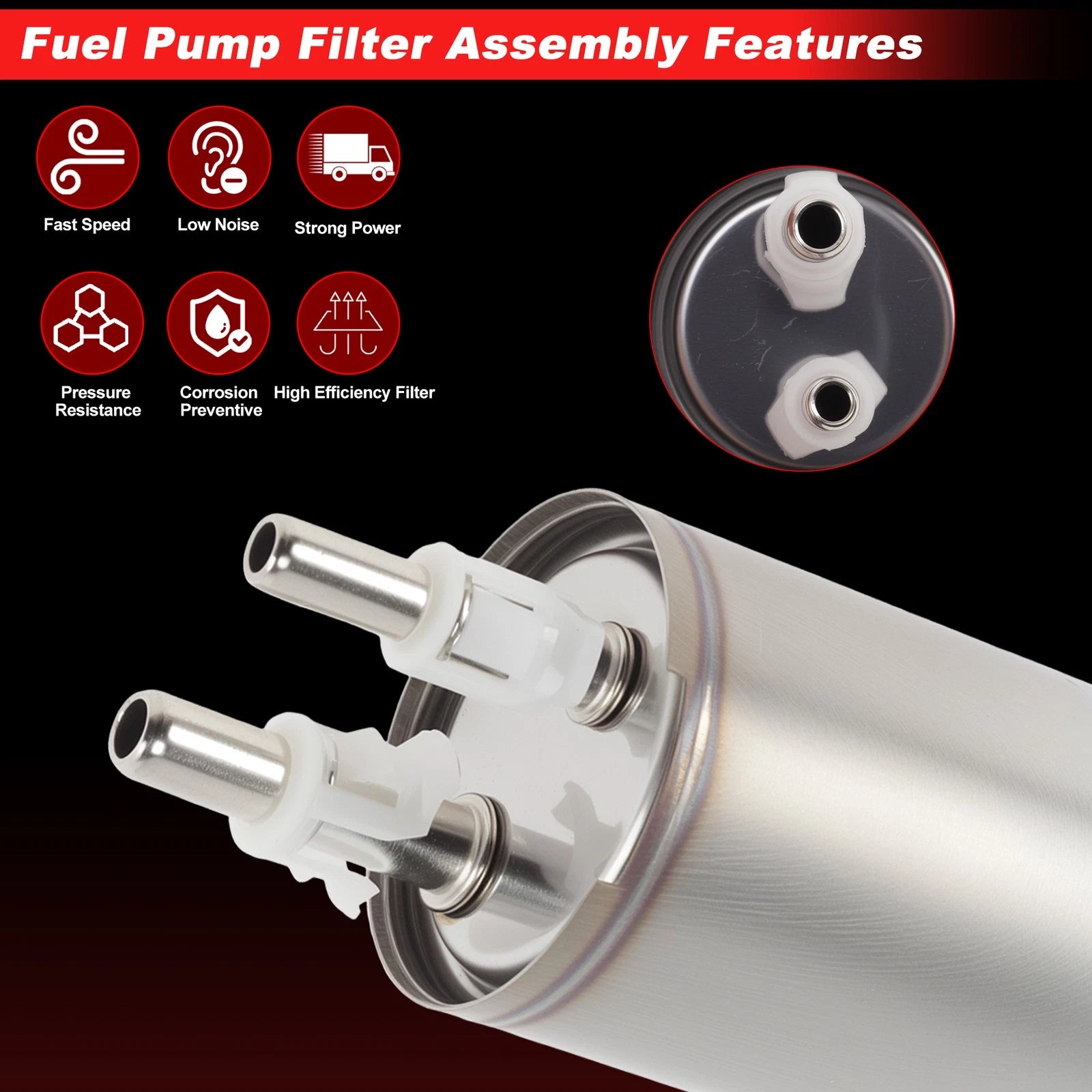 Fuel Filter Assembly for Chevrolet Camaro (2017–2019) No.13253690 Metal