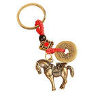 Keychain Pendant for Brass War Horse Sculpture Accessories