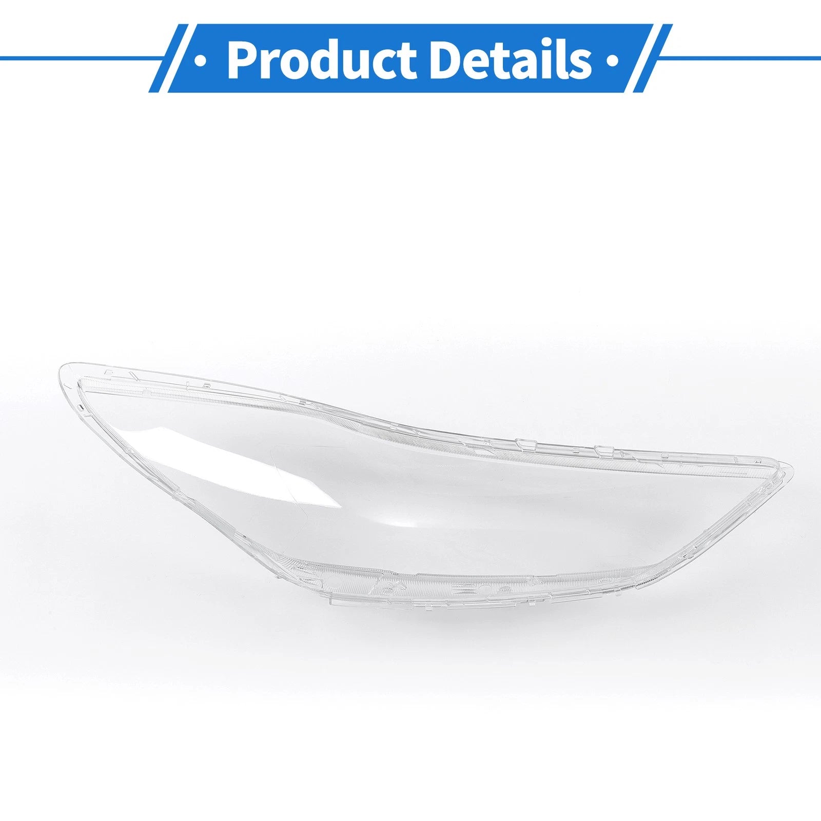 Headlight Lens Cover for Hyundai Elantra (2017–2018) PC Clear
