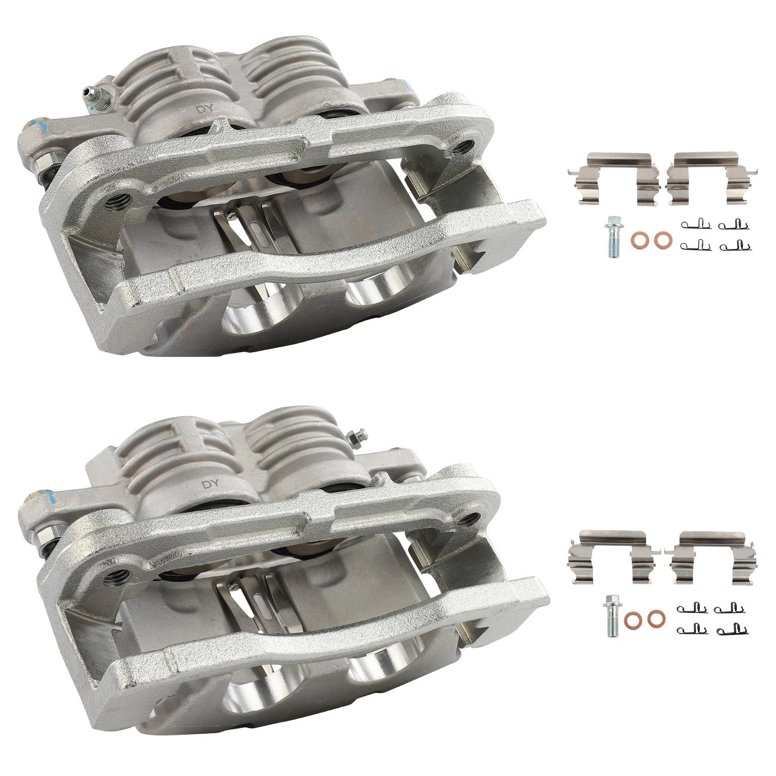 Set of 2 Front Brake Calipers for Chevrolet Trailblazer (2002–2005)