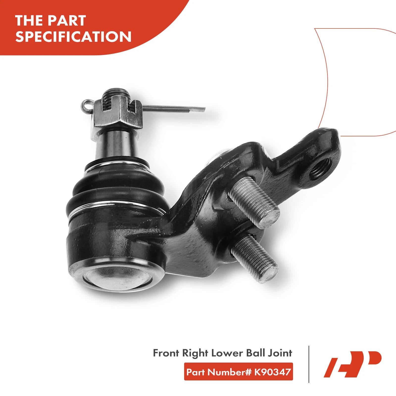 4xFront Lower Ball Joint Tie Rod for Toyota Sienna (2004–2010)