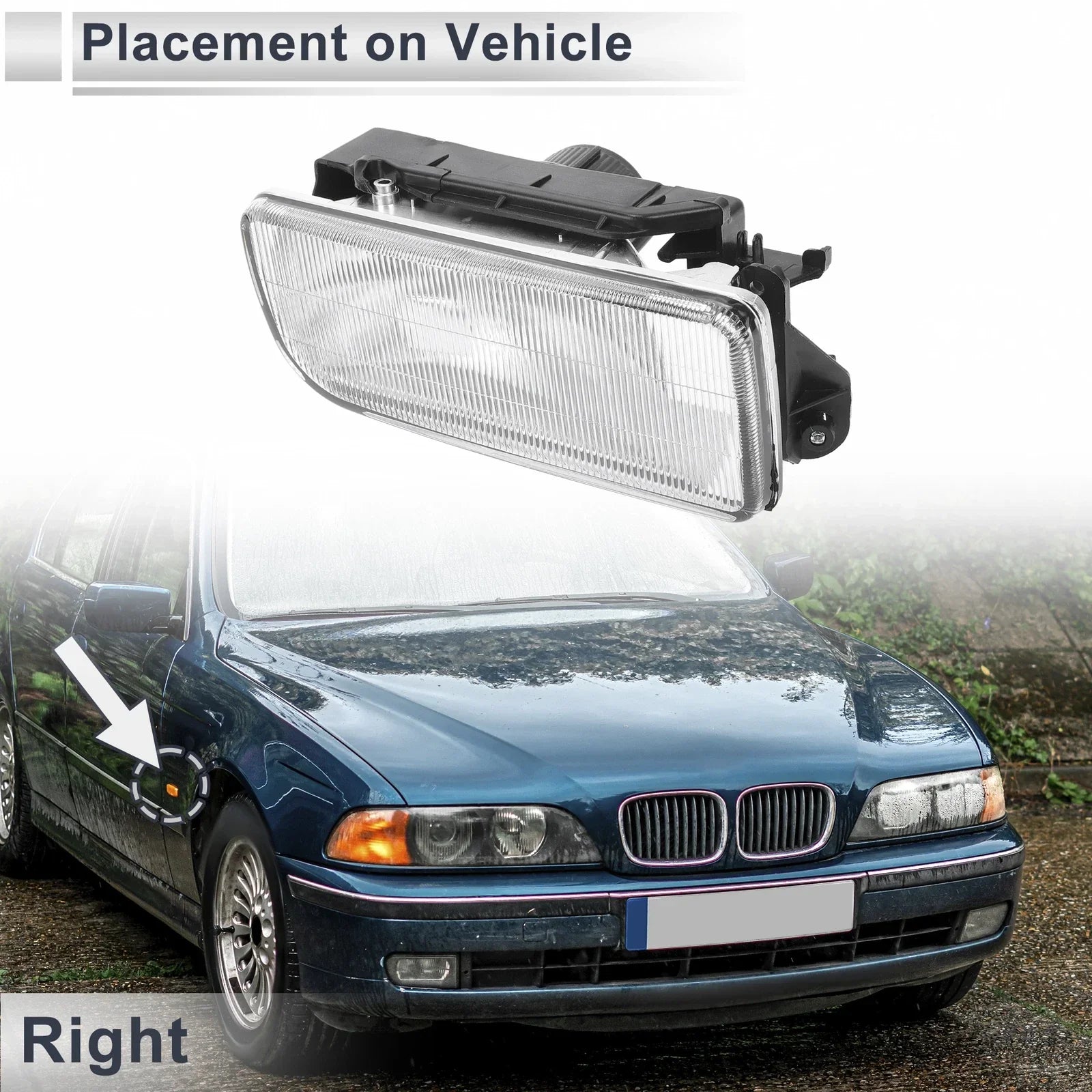 Right Front Bumper Side Marker Light Cover 1 Pc for BMW 3 Series