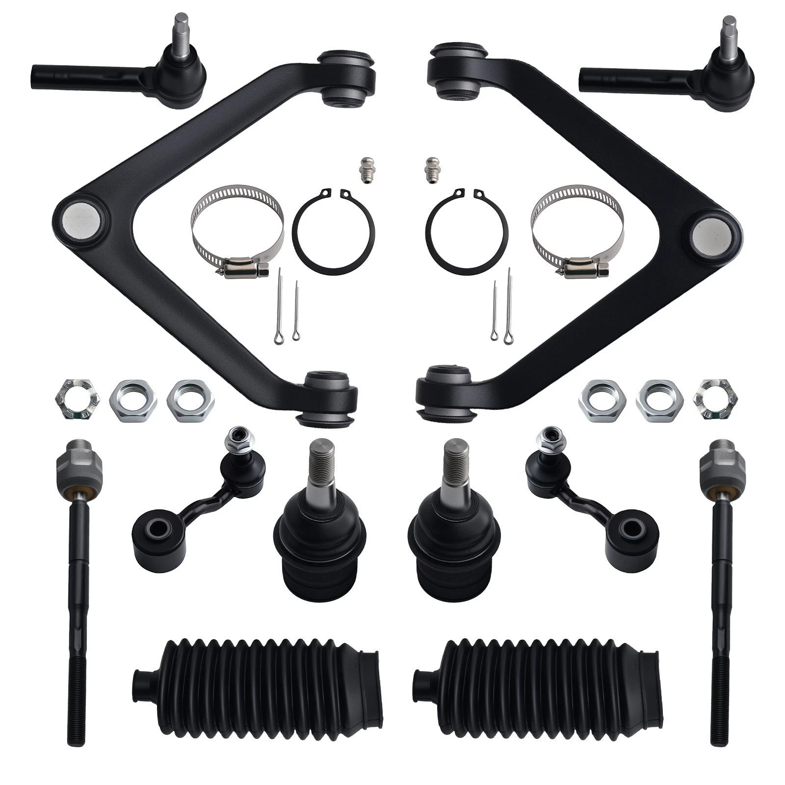 Set of 12 Front Control Arm Tie Rod Sway Bar for Dodge Durango Aspen (2007–2009)