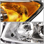 Chrome Amber Side Projector Headlight Lamps for Toyota RAV4 (2009–2012)