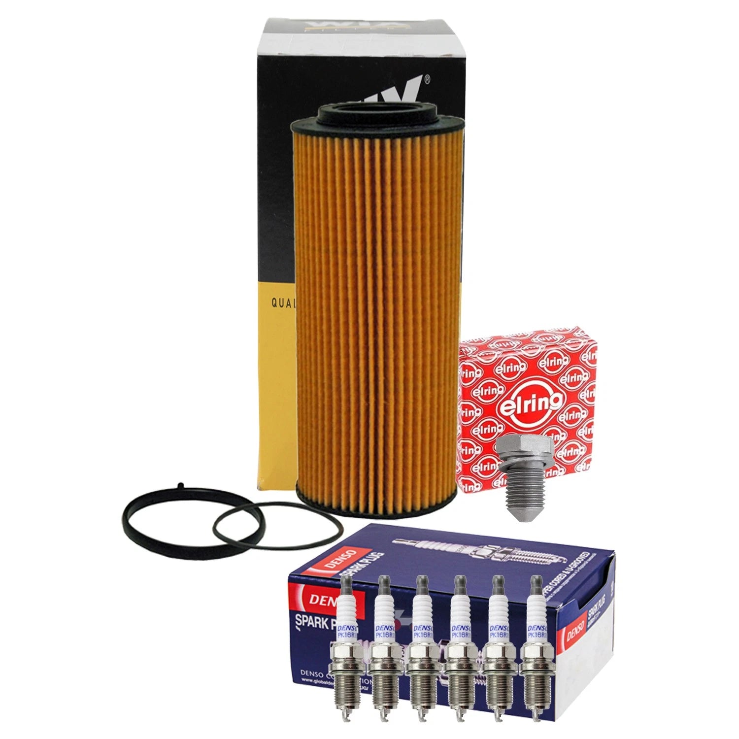 Wix Engine Oil Filter & Denso Spark Plug Kit for Audi A4 Quattro (1996–2001)