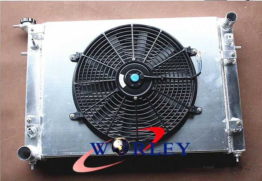 Aluminum Radiator & Shroud Fan for Holden Commodore VN VG VP VR VS V6 3.8L