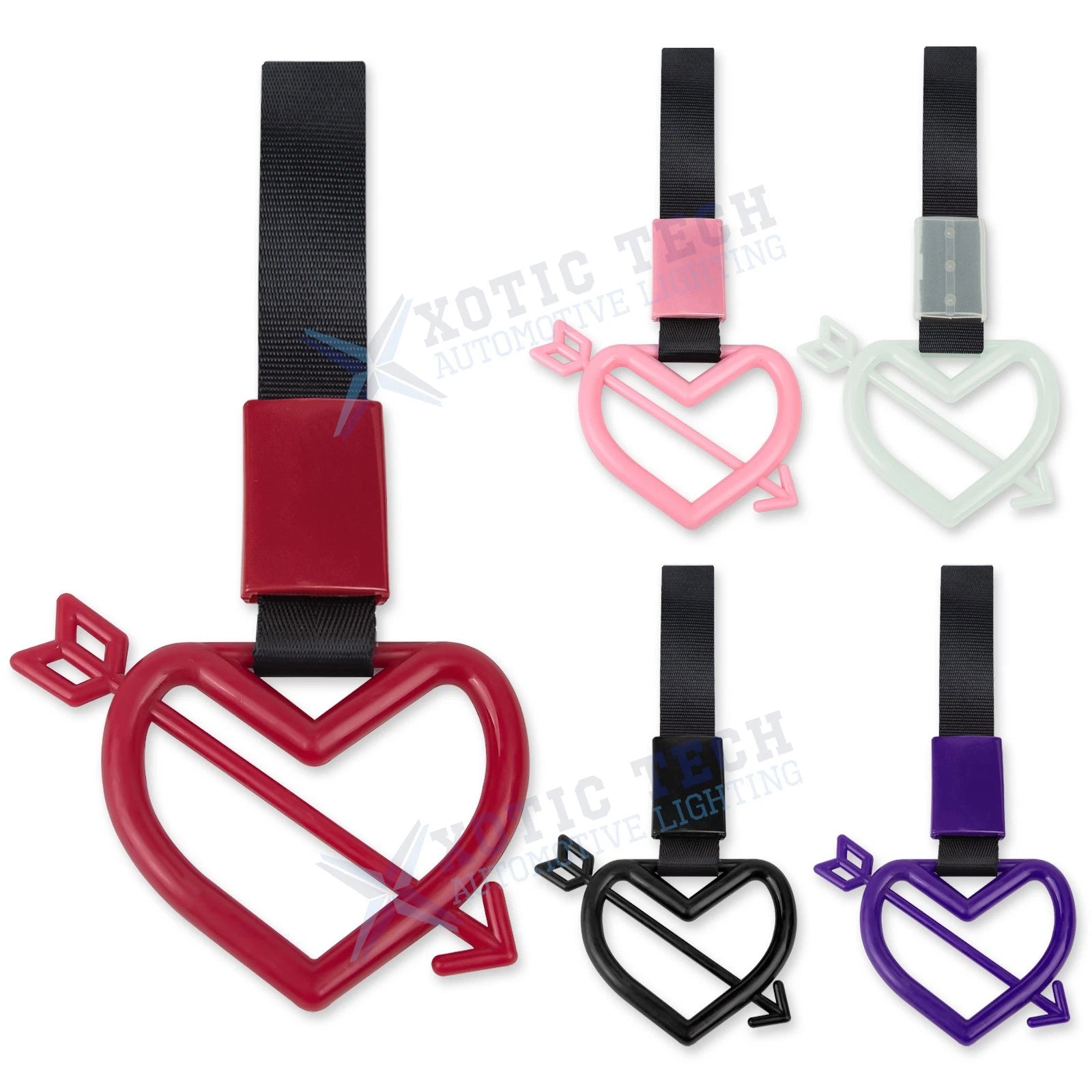 Car Hang Ring Handle Straps for Bumper Warning Hand Strap Drift Set (—)