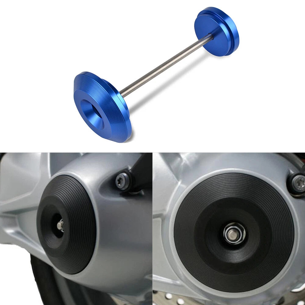 Aluminum Rear Wheel Axle Slider Crash Pad Protector for BMW R1200GS R1250RT (2013–2023)