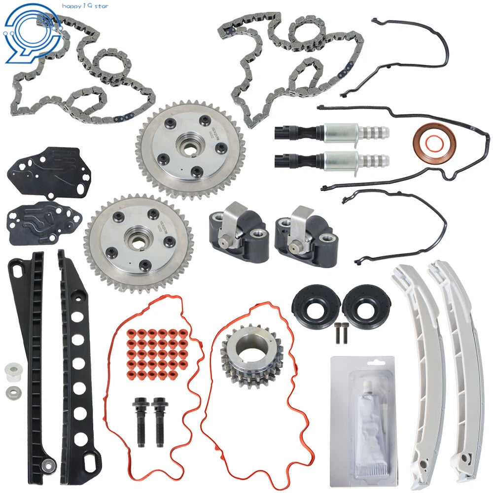 Timing Chain Kit with Cam Phasers and VVT Valves for Ford F150 (2004–2008)