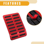 Foot Rest Pedal Cover for Ford F-150 (2015–2023) Black Red